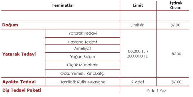 Muayene Limitleri Tablosu